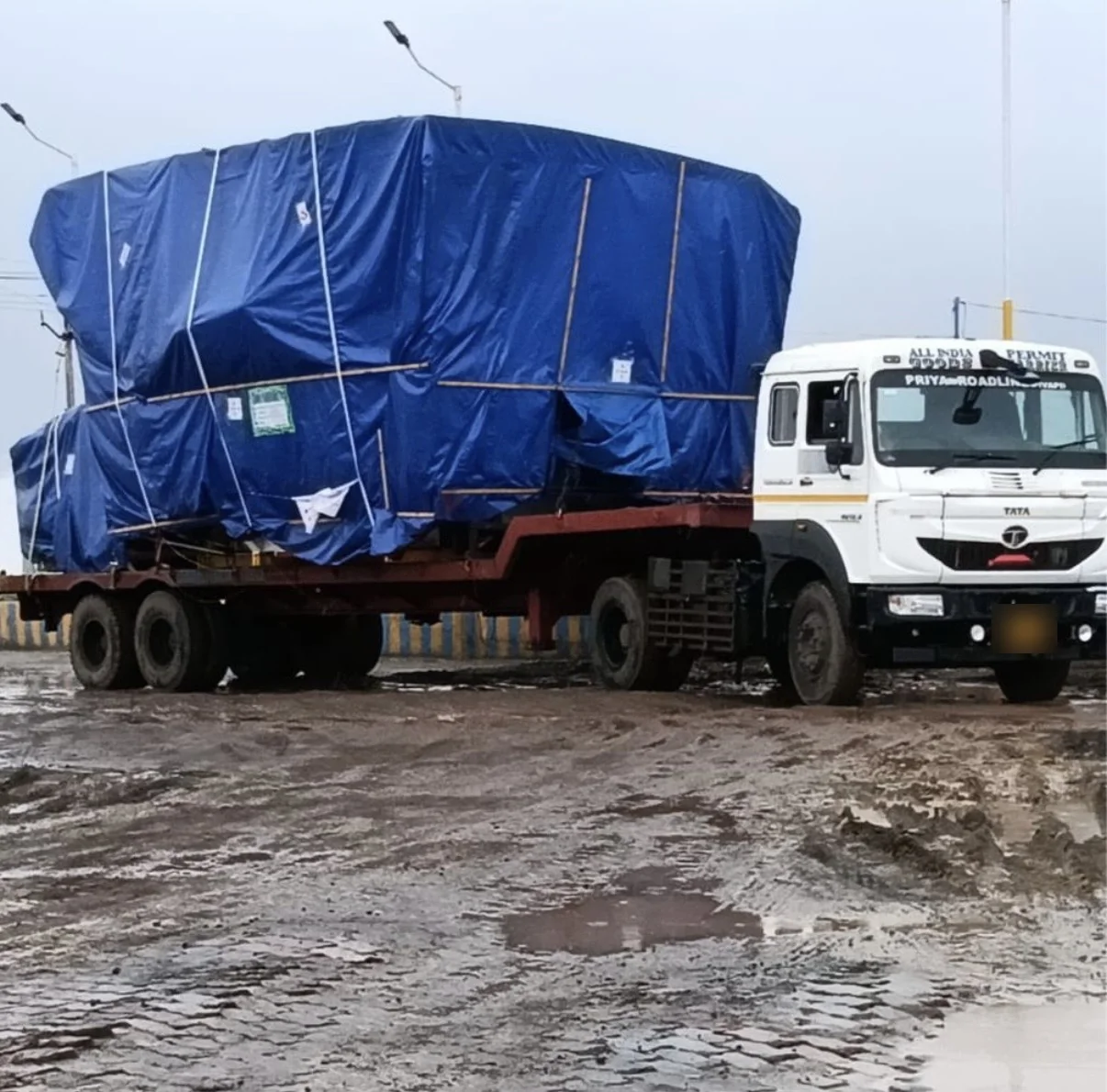 Tunnel boring machine transport for Kanpur Metro, Kandla Port to Kanpur gallery image 14