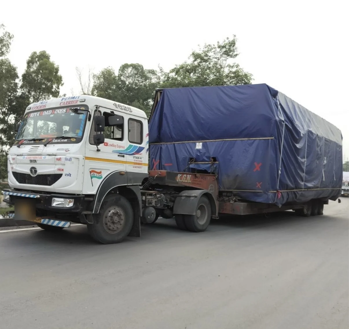Tunnel boring machine transport for Kanpur Metro, Kandla Port to Kanpur gallery image 16