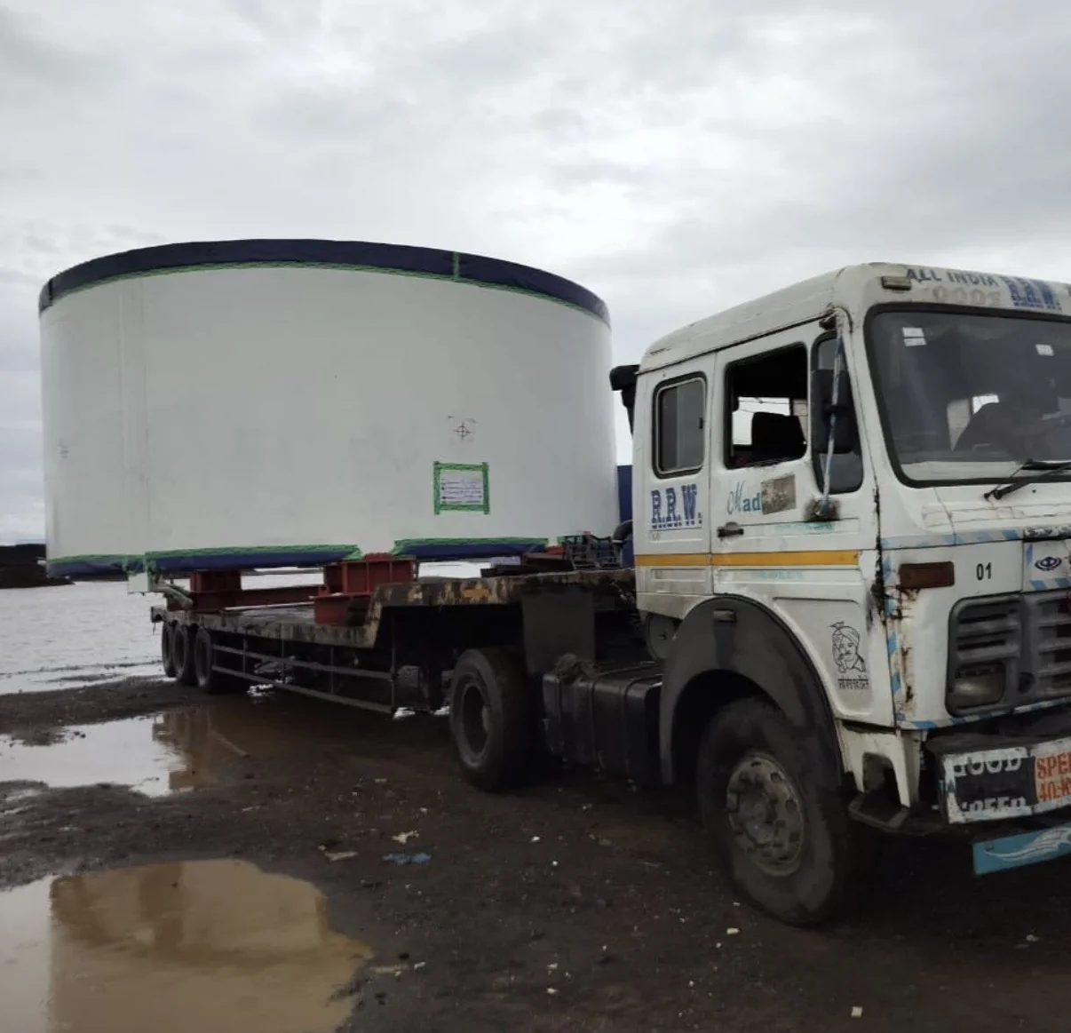 Tunnel boring machine transport for Kanpur Metro, Kandla Port to Kanpur gallery image 4