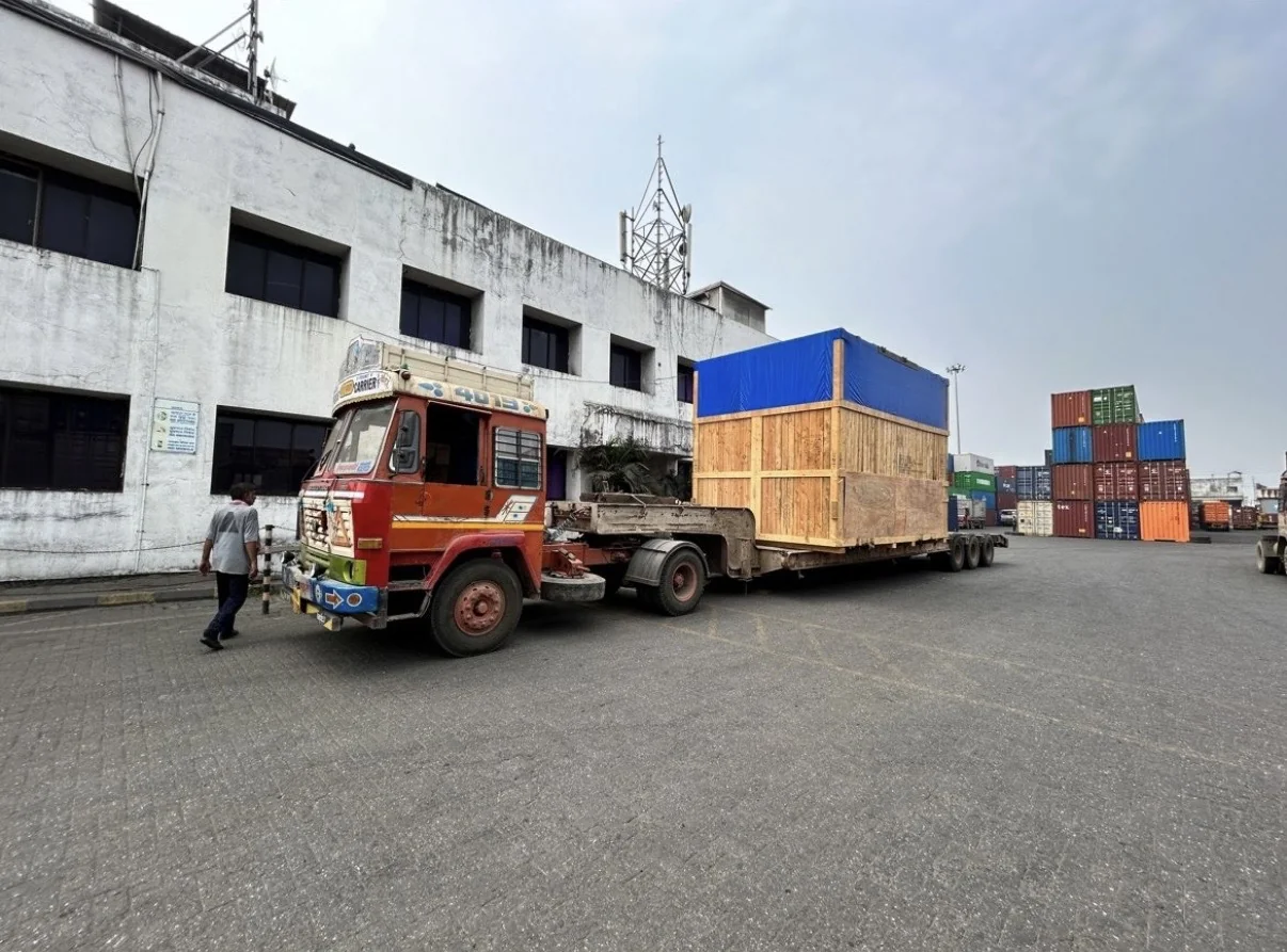 Tata Power machinery import on 20ft flat racks, Hamburg to Bangalore gallery image 4