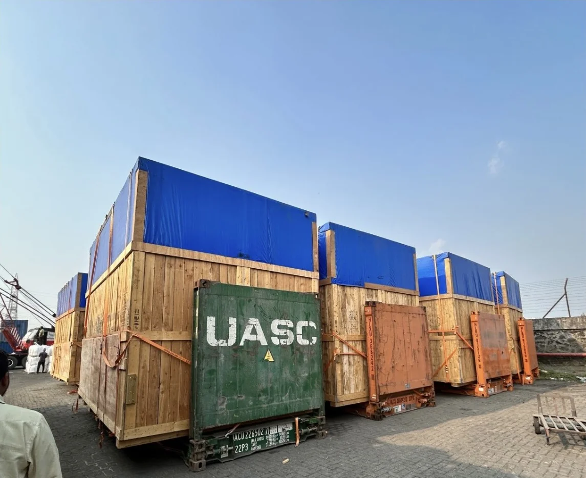 Tata Power machinery import on 20ft flat racks, Hamburg to Bangalore gallery image 5